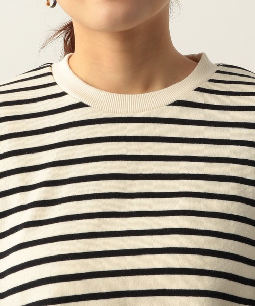 Heather（ヘザー）の「ボーダーウラケスウェット　261889（スウェット・レディース・ブラック系その他/イエロー系その他/グリーン系その他・FREE）」の9枚目の写真