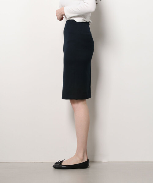 TRUDEA（トルディア）の「（シーズンレス）2レングスタイトスカート（57㎝丈）（スカート・レディース・ピンク/ブラック/ブラック×ホワイト/ネイビー/ホワイト/ベージュ/ライトグレー/ブラウン/ホワイト×ネイビー・MEDIUM/LARGE/SMALL/X-SMALL）」の11枚目の写真