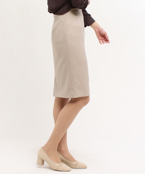 TRUDEA（トルディア）の「（シーズンレス）2レングスタイトスカート（57㎝丈）（スカート・レディース・ピンク/ブラック/ブラック×ホワイト/ネイビー/ホワイト/ベージュ/ライトグレー/ブラウン/ホワイト×ネイビー・MEDIUM/LARGE/SMALL/X-SMALL）」の21枚目の写真