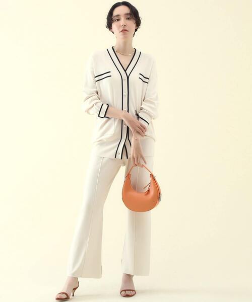 martinique（マルティニーク）の「martinique/コンパクトレーヨンカーディガン（カーディガン/ボレロ・レディース・ホワイト系その他/ダークネイビー・FREE）」の12枚目の写真