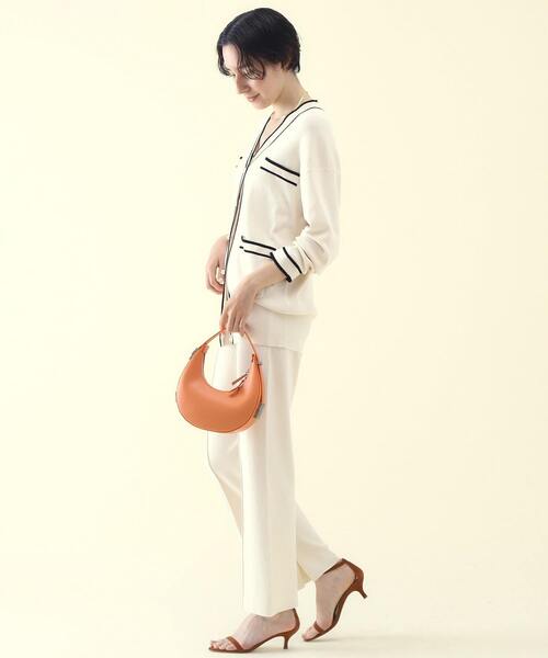 martinique（マルティニーク）の「martinique/コンパクトレーヨンカーディガン（カーディガン/ボレロ・レディース・ホワイト系その他/ダークネイビー・FREE）」の3枚目の写真