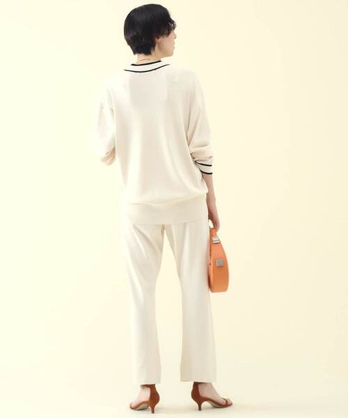 martinique（マルティニーク）の「martinique/コンパクトレーヨンカーディガン（カーディガン/ボレロ・レディース・ホワイト系その他/ダークネイビー・FREE）」の8枚目の写真