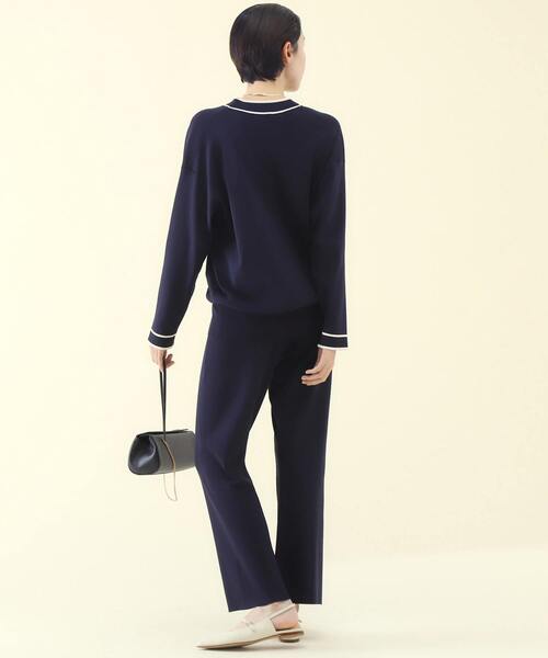 martinique（マルティニーク）の「martinique/コンパクトレーヨンカーディガン（カーディガン/ボレロ・レディース・ホワイト系その他/ダークネイビー・FREE）」の7枚目の写真