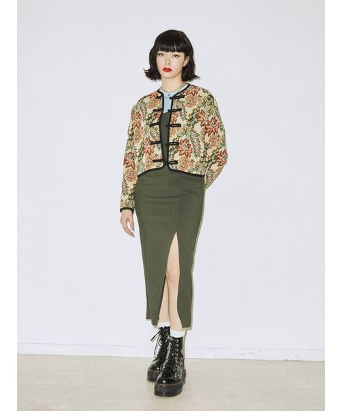 jouetie(ジュエティ)の「ゴブランショートチャイナジャケット(ブルゾン・レディース・ブラック/ブルー/ベージュ・MEDIUM)」の19枚目の写真