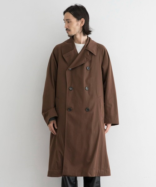 URBAN RESEARCH（アーバンリサーチ）の「COSEI　TRENCH COAT（トレンチコート・メンズ・ネイビー/ブラウン・3/2）」の9枚目の写真