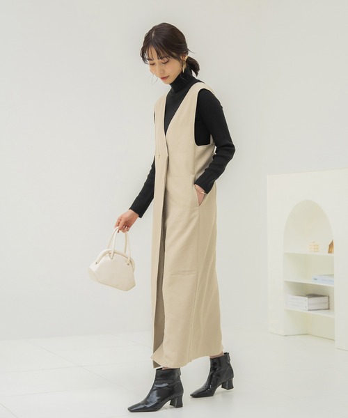 GeeRA(ジーラ)の「金ボタンジャンパースカート(ジャンパースカート・レディース・ベージュ/ブラック・MEDIUM/LARGE/X-LARGE/XX-LARGE)」の10枚目の写真