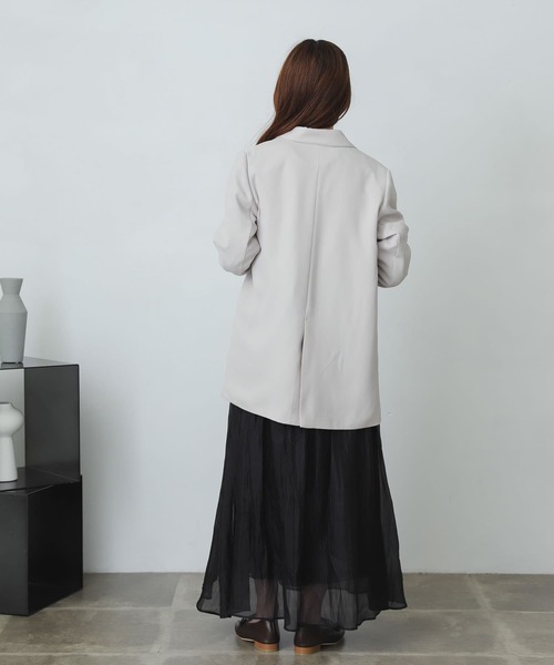 SENSE OF PLACE by URBAN RESEARCH（センスオブプレイスバイアーバンリサーチ）の「シアーワッシャーシャーリングスカート（スカート・レディース・ブラック/パープル/ベージュ・ONE）」の21枚目の写真