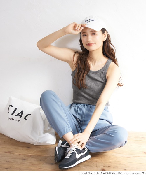 coca（coca）（コカ）の「OUT BRA アメリカンスリーブカップ付きタンク（タンクトップ・レディース・ホワイト/チャコールグレー/ブラック/その他/ベージュ/レッド/ブラウン/グリーン/ピンク/カーキ・S/M/L）」の16枚目の写真