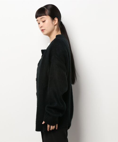 【セール】《Bling Leads》5ゲージモヘアタッチ ビッグ クルーネックカーディガン（カーディガン/ボレロ）｜Bling Leads（ブリングリーズ）