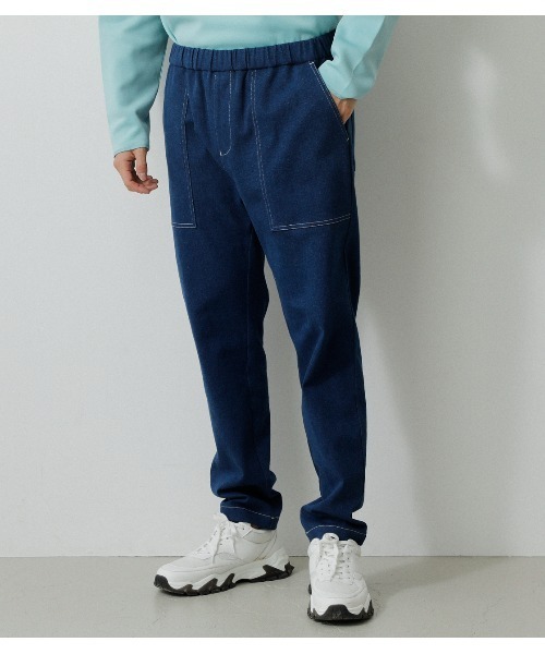 AZUL by moussy(アズールバイマウジー)の「AZUL CHEF'S BOTTOM/AZULシェフズボトム(その他パンツ・メンズ・ブラック系その他/ベージュ系その他/ライトブルー/ブルー・LARGE/MEDIUM)」の1枚目の写真
