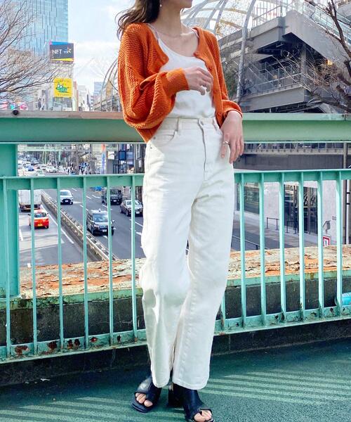 INGNI（イング）の「ハイウエストデニムパンツ（デニムパンツ・レディース・アイボリー/ブルー系その他3/グレー/レッド/グリーン・FREE）」の15枚目の写真