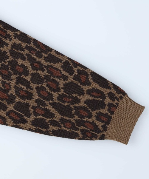 BACK NUMBER（バックナンバー）の「【BACK NUMBER】レオパードカーディガン（カーディガン/ボレロ・メンズ・ダークグレー/ダークベージュ・M/L/XL）」の16枚目の写真