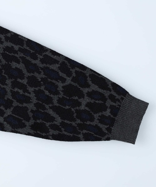 BACK NUMBER（バックナンバー）の「【BACK NUMBER】レオパードカーディガン（カーディガン/ボレロ・メンズ・ダークグレー/ダークベージュ・M/L/XL）」の12枚目の写真