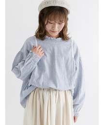 Samansa Mos2 | 前後2WAYシャーリングレースブラウス(シャツ/ブラウス)