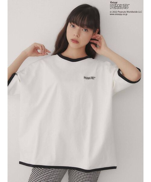 merry jenny（メリージェニー）の「PEANUTS snoopy Big Tee（Tシャツ/カットソー・レディース・オフホワイト/ブラック・FREE）」の10枚目の写真