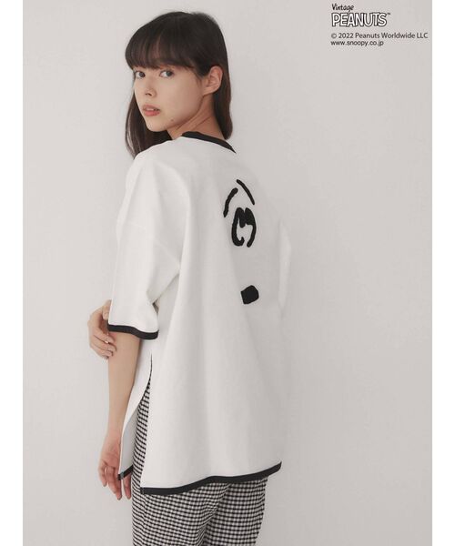 merry jenny（メリージェニー）の「PEANUTS snoopy Big Tee（Tシャツ/カットソー・レディース・オフホワイト/ブラック・FREE）」の12枚目の写真