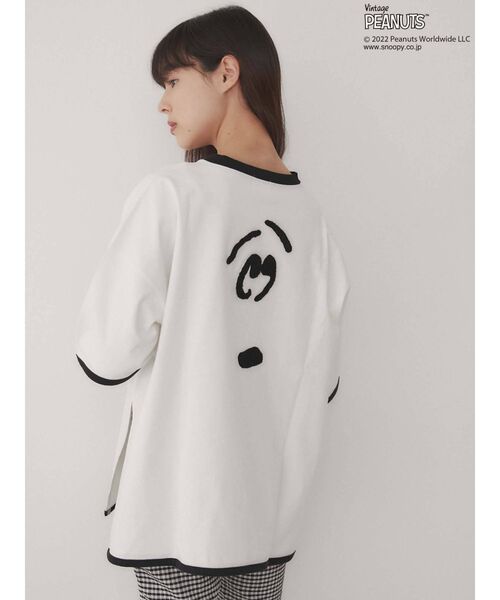 merry jenny（メリージェニー）の「PEANUTS snoopy Big Tee（Tシャツ/カットソー・レディース・オフホワイト/ブラック・FREE）」の13枚目の写真
