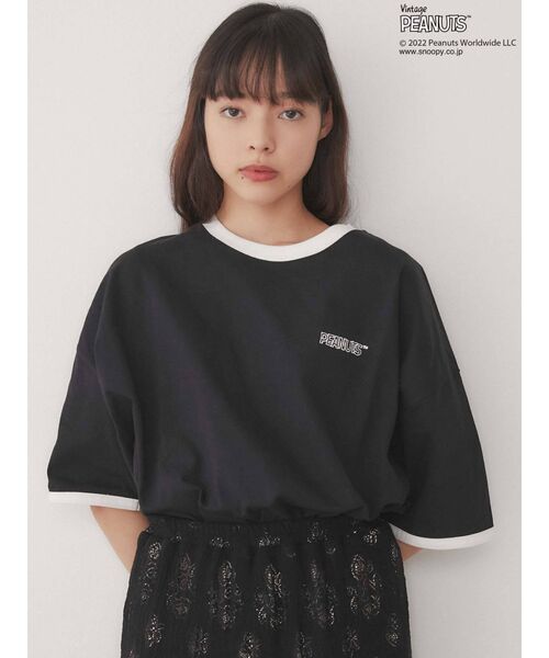 merry jenny（メリージェニー）の「PEANUTS snoopy Big Tee（Tシャツ/カットソー・レディース・オフホワイト/ブラック・FREE）」の20枚目の写真