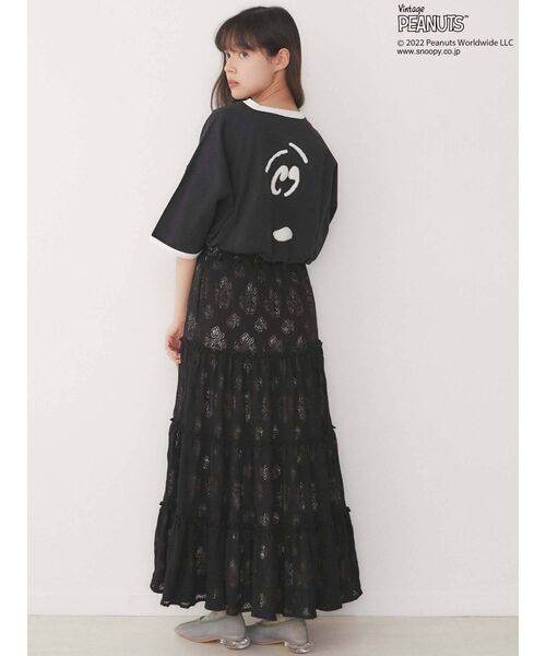 merry jenny（メリージェニー）の「PEANUTS snoopy Big Tee（Tシャツ/カットソー・レディース・オフホワイト/ブラック・FREE）」の22枚目の写真