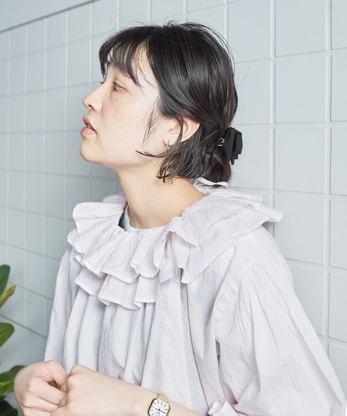 bulle de savon（ビュルデサボン）の「ROSE バレッタ（バレッタ/ヘアクリップ・レディース・ブラック・FREE）」の5枚目の写真