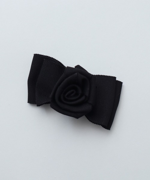 bulle de savon（ビュルデサボン）の「ROSE バレッタ（バレッタ/ヘアクリップ・レディース・ブラック・FREE）」の7枚目の写真