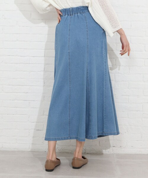 SHOO・LA・RUE（シューラルー）の「◆ツイルマーメイドスカート（スカート・レディース・ライトブルー/カーキ/グレー系その他/ライトベージュ/ネイビー・02/04/03）」の11枚目の写真