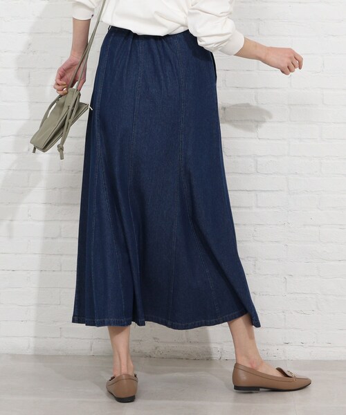 SHOO・LA・RUE（シューラルー）の「◆ツイルマーメイドスカート（スカート・レディース・ライトブルー/カーキ/グレー系その他/ライトベージュ/ネイビー・02/04/03）」の8枚目の写真