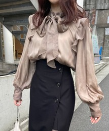 one after another NICE CLAUP | 2wayリボンブラウス(シャツ/ブラウス)