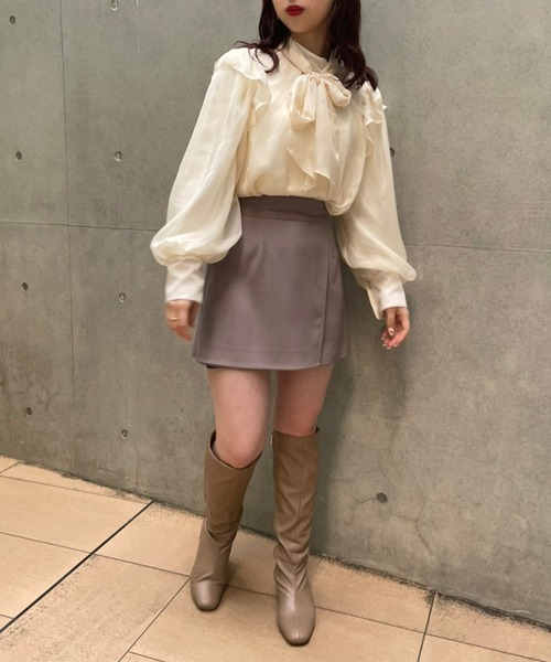 one after another NICE CLAUP(ワンアフターアナザーナイスクラップ)の「2wayリボンブラウス(シャツ/ブラウス・レディース・アイボリー/モカ/ホワイト系その他/ピンクベージュ・FREE)」の19枚目の写真