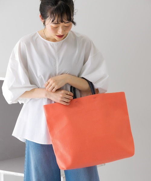 KBF（ケイビーエフ）の「ポーチ付き異素材イージーBAG（トートバッグ・レディース・ブルー系その他/ピンク系その他・ONE）」の5枚目の写真