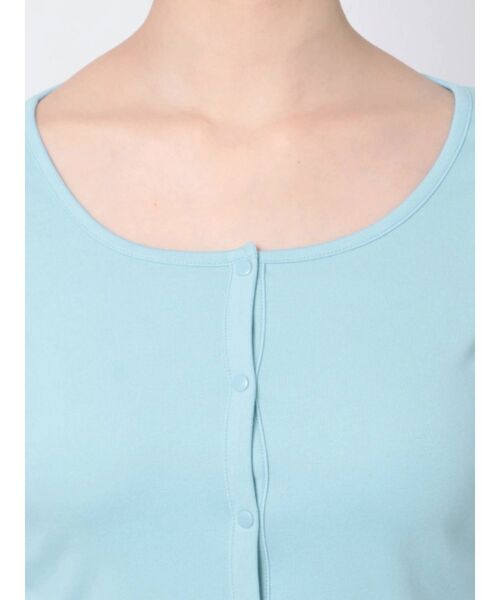 EMODA(エモダ)の「クロップカーディガンセット(Tシャツ/カットソー・レディース・ブラック/ライム/ブルー・FREE)」の17枚目の写真