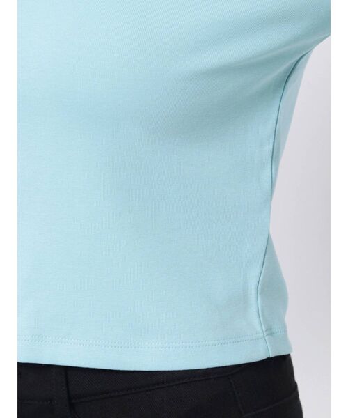 EMODA(エモダ)の「クロップカーディガンセット(Tシャツ/カットソー・レディース・ブラック/ライム/ブルー・FREE)」の19枚目の写真