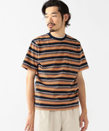 BEAMS PLUS | BEAMS PLUS / マルチカラー ボーダー ポケットTシャツ(Tシャツ/カットソー)