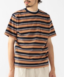 BEAMS PLUS | BEAMS PLUS / マルチカラー ボーダー ポケットTシャツ(Tシャツ/カットソー)