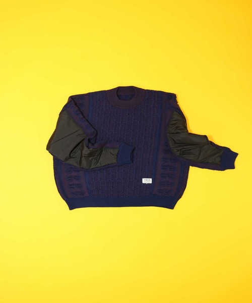elephant TRIBAL fabrics(エレファントトライバルファブリックス)の「elephant TRIBAL fabrics Hybrid Knit(ニット/セーター・メンズ・ベージュ/グリーン/パープル・SMALL/MEDIUM)」の9枚目の写真