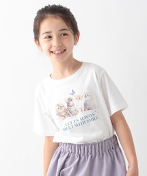 キッズ/DRY/GIRLSグラフィックTシャツ半袖/267203