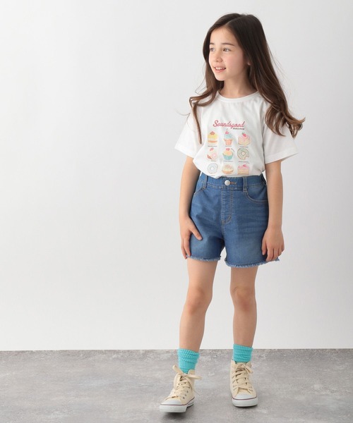 GLOBAL WORK（グローバルワーク）の「キッズ/DRY/GIRLSグラフィックTシャツ半袖/267203（Tシャツ/カットソー・キッズ・ホワイト系その他2/ホワイト/ライトブルー/ホワイト系その他3/オフホワイト/ライトグリーン/その他2・120cm/130cm/140cm/150cm/110cm/100cm/160cm）」の19枚目の写真