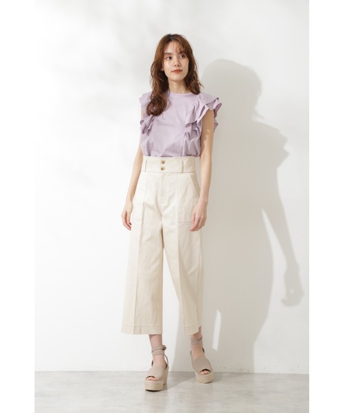 JILL STUART（ジルスチュアート）の「◆クラインジャージーカットソー（Tシャツ/カットソー・レディース・ホワイト/ネイビー/ピンク・FREE）」の16枚目の写真