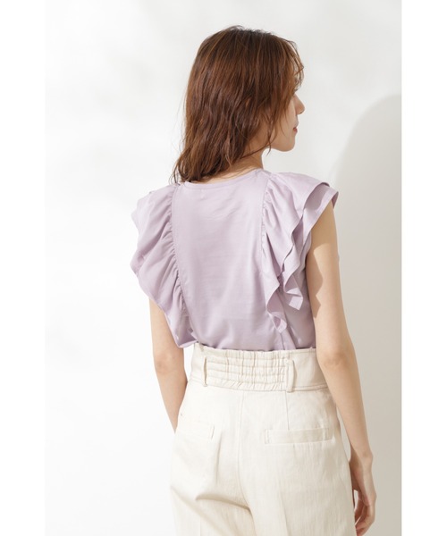 JILL STUART（ジルスチュアート）の「◆クラインジャージーカットソー（Tシャツ/カットソー・レディース・ホワイト/ネイビー/ピンク・FREE）」の17枚目の写真