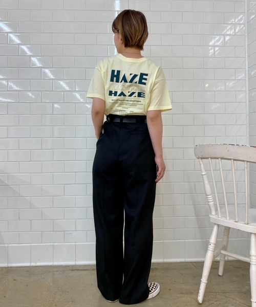 CIAOPANIC（チャオパニック）の「両面デザインプリント、HAZE Tee（Tシャツ/カットソー・レディース・オフホワイト/イエロー/グリーン・FREE）」の22枚目の写真