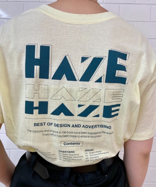 CIAOPANIC（チャオパニック）の「両面デザインプリント、HAZE Tee（Tシャツ/カットソー・レディース・オフホワイト/イエロー/グリーン・FREE）」の17枚目の写真