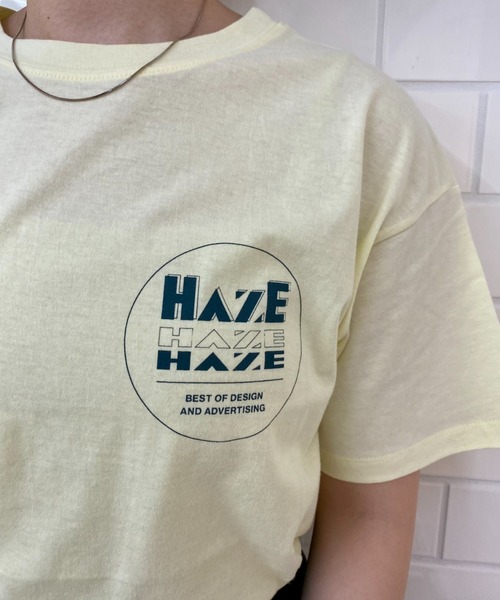 CIAOPANIC（チャオパニック）の「両面デザインプリント、HAZE Tee（Tシャツ/カットソー・レディース・オフホワイト/イエロー/グリーン・FREE）」の16枚目の写真