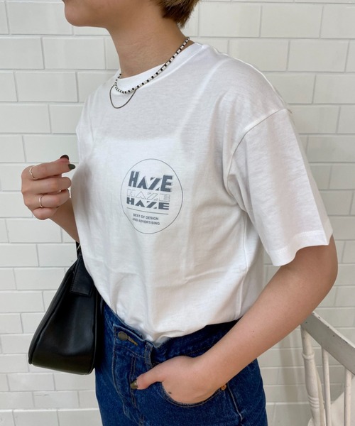 CIAOPANIC（チャオパニック）の「両面デザインプリント、HAZE Tee（Tシャツ/カットソー・レディース・オフホワイト/イエロー/グリーン・FREE）」の8枚目の写真