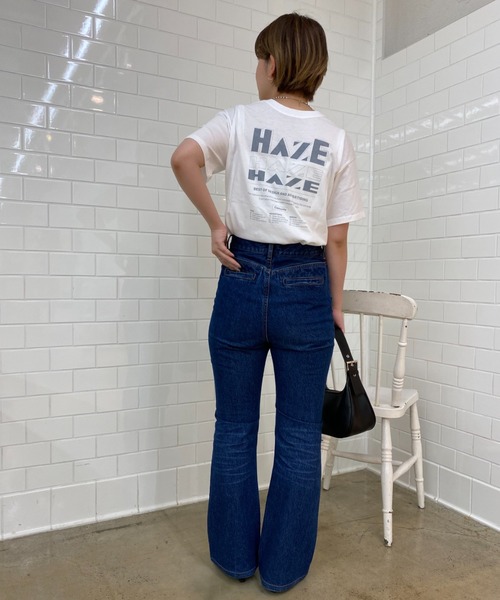 CIAOPANIC（チャオパニック）の「両面デザインプリント、HAZE Tee（Tシャツ/カットソー・レディース・オフホワイト/イエロー/グリーン・FREE）」の10枚目の写真