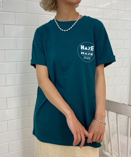CIAOPANIC（チャオパニック）の「両面デザインプリント、HAZE Tee（Tシャツ/カットソー・レディース・オフホワイト/イエロー/グリーン・FREE）」の14枚目の写真