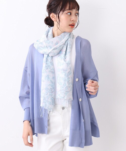 DRESKIP(ドレスキップ)の「◆【ひんやり】シアーVネックカーディガン(カーディガン/ボレロ・レディース・ブラック/ダークグリーン/レッド系1/ライトブルー/ライトベージュ/オレンジ・02/03)」の1枚目の写真