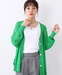 DRESKIP | ひんやりシアーVネックカーディガン【貴島明日香さん着用商品】(カーディガン/ボレロ)