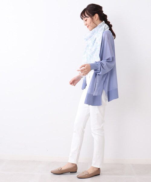 DRESKIP(ドレスキップ)の「◆【ひんやり】シアーVネックカーディガン(カーディガン/ボレロ・レディース・ブラック/ダークグリーン/レッド系1/ライトブルー/ライトベージュ/オレンジ・02/03)」の15枚目の写真