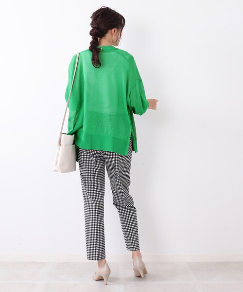 DRESKIP(ドレスキップ)の「◆【ひんやり】シアーVネックカーディガン(カーディガン/ボレロ・レディース・ブラック/ダークグリーン/レッド系1/ライトブルー/ライトベージュ/オレンジ・02/03)」の21枚目の写真