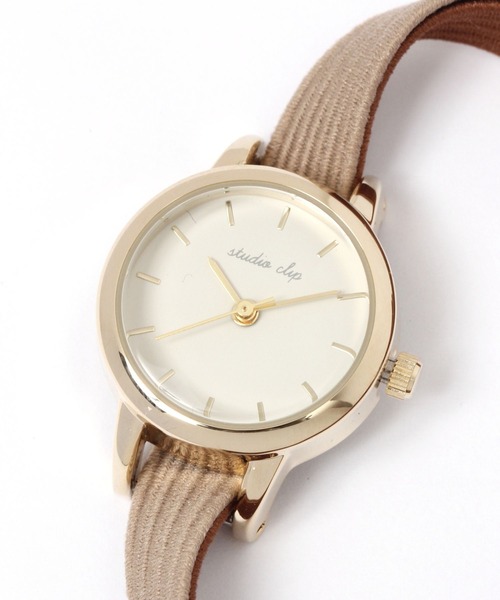 studio CLIP（スタディオクリップ）の「Aゴムブレスセットウォッチ（アナログ腕時計・レディース・ブラウン/ブルー・FREE）」の4枚目の写真